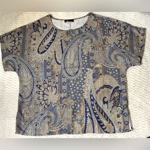 JFN Just Fashion Now Paisley Top Women Size Large